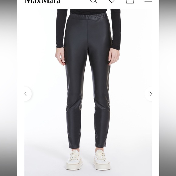 MaxMara Pants - MaxMara Women’s Coated Jersey‎ Leggings